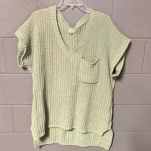 POL Sage Knit V-Neck Top